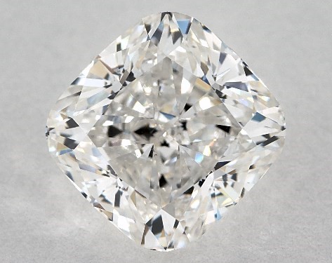 This 2.22 carat cushion modified diamond G color VS2 clarity has Ideal proportions and a diamond grading report from GIA